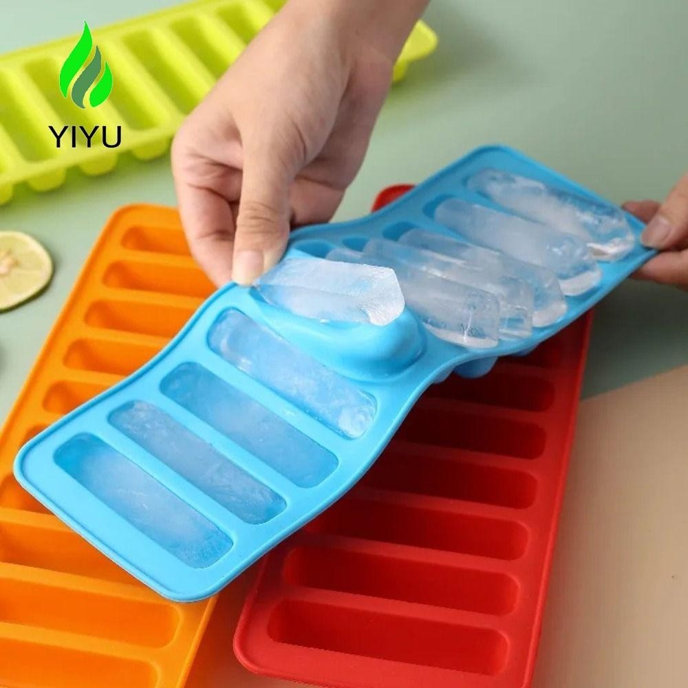 YIYU Khuôn Popsicle, Silicon Chống Dính 10 Lưới Hình Dạng Dính Khuôn Đá, Khuôn Nướng Bánh Quy Bền DIY Khay Đá Nhà