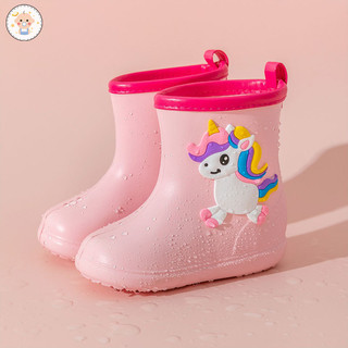 Coco baby Giày đi mưa trẻ em ngựa cầu vồng 1-9 tuổi EVA khủng long bé trai học sinh chống trượt giày đi mưa trẻ em chống thấm nước cho bé giày nước