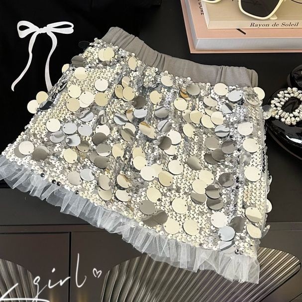 Váy Sequin thời trang bé gái 2024
