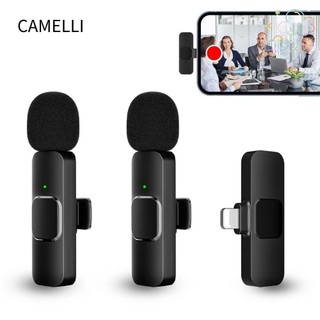 Micrô lavalier không dây camelli1, mic mini cầm tay 2023, ghi video âm thanh chơi game live k9 mic điện thoại cho / android /
