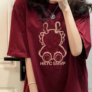 Áo thun dáng rộng nam và nữ Áo thun ngắn tay dáng rộng, Áo rồng dễ thương mùa hè Unisex