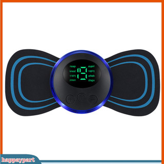Happaypart| 1 bộ miếng dán massage 8 chế độ 19-gear force xung tần số thấp phù hợp với da thiết kế công thái học 150mah pin cổ máy mát xa cung cấp nhà
