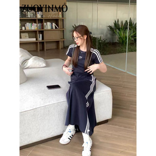 ZUOYINMO Chân váy chân váy chữ  INS Korean Vintage Stylish WSQ24411I8 19Z240507