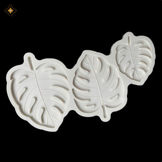 Jcsyfac fondant khuôn bánh khuôn cây lá monstera lá sô cô la silicon nướng diy mới