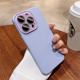 Ốp Điện Thoại Họa Tiết Da Cứng Cho IPhone 15 14 13 12 Pro Max 14 15 Plus Vỏ Ống Kính Pha Lê Sang Trọng Bảo Vệ Camera Ốp Lưng Chống Sốc
