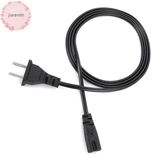 Jiarenitn EU Cáp Nguồn 2pin IEC320 C7 US Dây Nối Dài Nguồn Cho Laptop Dell Sạc Canon Epson Máy In Radio Loa PS4 XBOX LG Sony vn