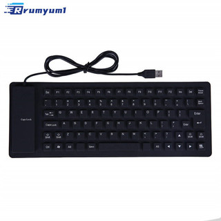 Còn hàng! Bàn phím silicon mềm linh hoạt 85 phím chống nước chống bụi Bàn phím cuộn Usb cho máy tính xách tay Pc