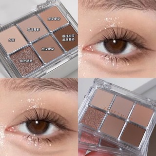 Bảng phấn mắt mờ, sắc tố cao chống thấm nước lâu dài phấn mắt khay phấn mắt