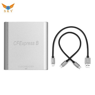 Đầu đọc thẻ CFexpress USB di động 3.1 Gen 2 10Gbps CFE B Thẻ nhớ Ổ đĩa Loại C Đầu đọc dữ liệu cho máy tính xách tay Dễ sử dụng
