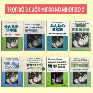 Sách - Trọn Bộ Minna No Nihongo Sơ Cấp 2 - Dành Cho Trình Độ N4 ( Bộ 8 Cuốn Lẻ Tuỳ Chọn ) (TN)