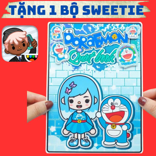 Búp Bê Doremon Quite Book Đồ Chơi Bóc Tách Đồ Chơi Trí Tuệ Đồ Chơi Montessori H25N