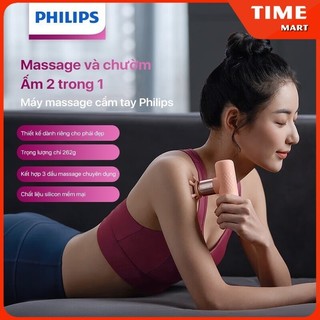 Máy Massage Cầm Tay PHILIPS 3302G-thiết kế dành riêng cho phái đẹp,massage và chườm ấm 2 trong 1