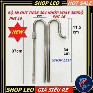 Bộ in out inox phi 16 xoay 360 độ - in out inox