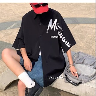 Áo sơ mi nam SAY CHIC mùa hè xu hướng mới thời trang cá tính in áo dáng rộng giản dị phù hợp với áo sơ mi hàng ngày
