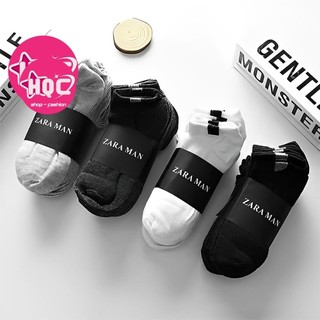 Bộ 10 đôi tất zaza men cổ ngắn cho nam giới phong cách hàn quốc
