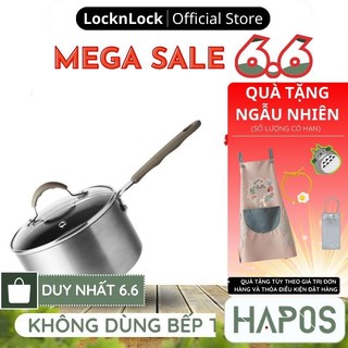Nồi quánh sâu lòng LocknLock Handycook có tay cầm và nắp đậy 14cm nấu ăn dặm LHD1141- Không dùng bếp từ - HAPOS OFFICIAL