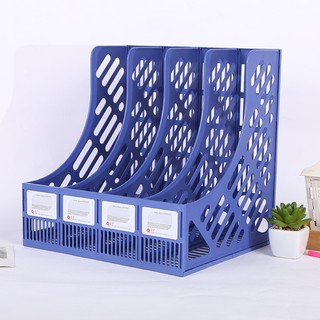 Giá đựng tài liệu nhựa 4 ngăn văn phòng, file đựng hồ sơ, Kệ đựng sách vở học sinh tiện dụng-SU888