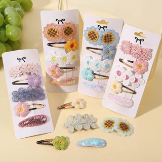 5 Cái / bộ Bé Gái Nơ Dễ Thương Hoạt Hình Hoa Trái Cây Kẹp Tóc Trẻ Em Đáng Yêu Kẹp Tóc Cho Trẻ Em Handmade Phụ Kiện Tóc Quà Tặng