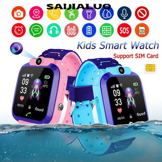 Đồng hồ thông minh trẻ em SAIJIALUOQ12, đồng hồ điện thoại di động trẻ em, đồng hồ điện thoại di động trẻ em, camera giám sát trẻ em, cuộc gọi vị trí, trò chuyện bằng giọng nói, đèn pin
