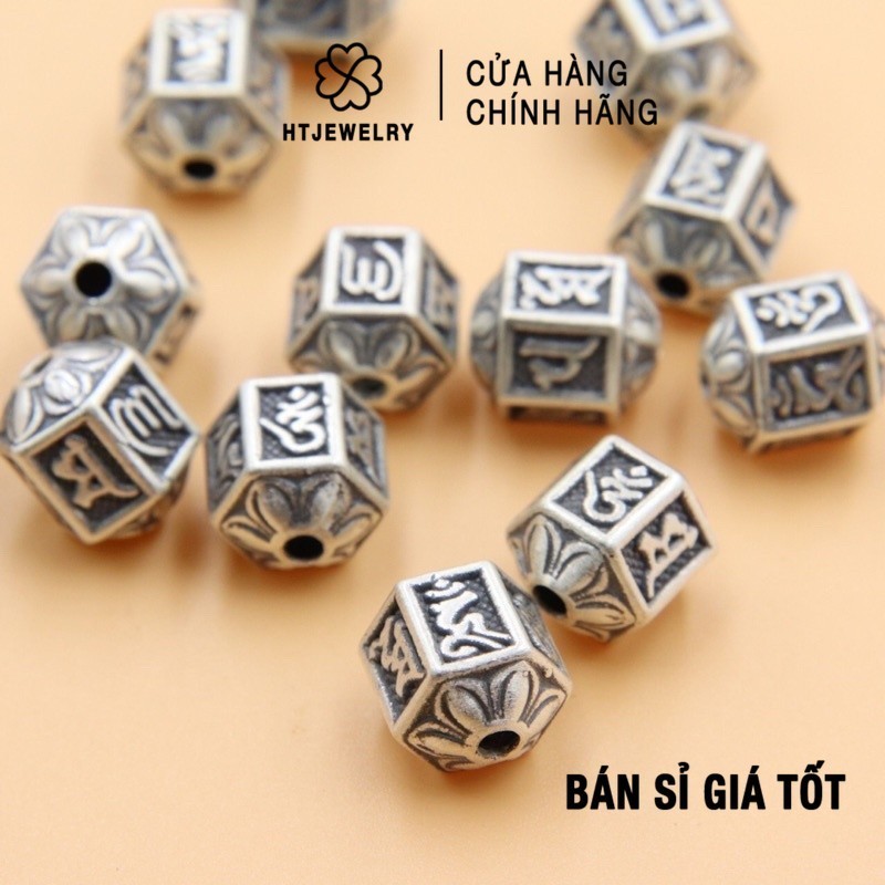 [GIÁ SỈ] Set 2 Charm trụ lục chú Ommani HTJEWELRY PL038