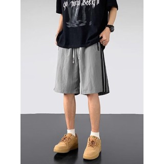 Quần Short Jersey Dành Cho Nam Mỹ Vintage Sọc Rời Thời Trang Quá Khổ Quần Short Dành Cho Nam