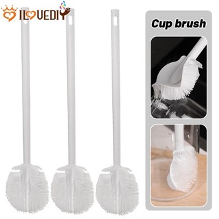 [Nổi bật] Bàn chải chà bình nước - Tay cầm dài, có thể treo, dễ lau chùi - Dụng cụ vệ sinh nhà bếp - Bàn chải loại bỏ vết bẩn - Bàn chải ấm đun nước trà cốc rượu