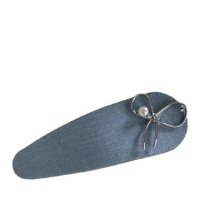 Kẹp tóc nơ Denim cổ điển Kẹp tóc hoa