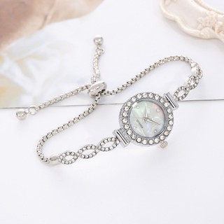 Đồng hồ thạch anh nữ, đồng hồ đeo tay kim cương tròn
