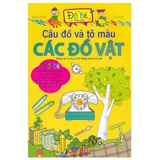 Sách - câu đố và tô màu - các đồ vật