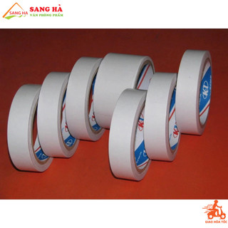 ( Combo 8 Cuộn) Băng keo 2 mặt 2.5F keo dán giấy trong suốt