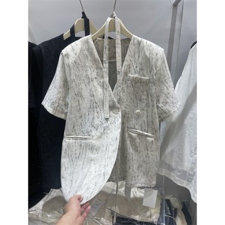 Bộ đồ ngắn tay Blazer Blazer Blazer Blazer Áo khoác nữ