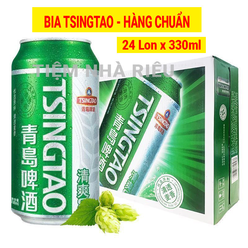 Bia TSINGTAO, Bia Thanh Đảo Thùng 24 Lon Thơm Ngon