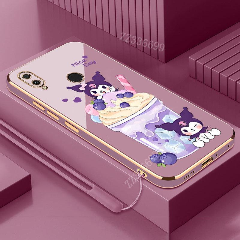 Ốp lưng Huawei y7 prime y9 2019 y7 pro Kem Kuromi Vỏ điện thoại silicon mềm bảo vệ