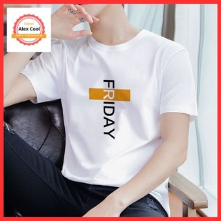 Áo phông nam tay áo thun nam, ngắn cổ tròn chất thun lạnh co giãn 4 chiều hình - alex cool 17