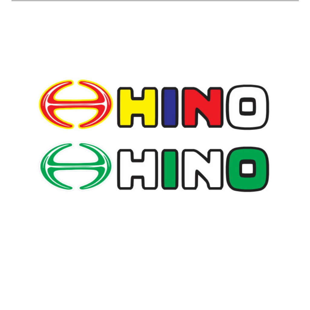 Tem chữ HINO dán xe tải (sl: 1 tem)