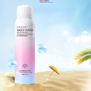 Xịt chống nắng Maycreate CN50 & Kem chống nắng dưỡng trắng da Sun Treatment SPF 50+ -BeloveShop