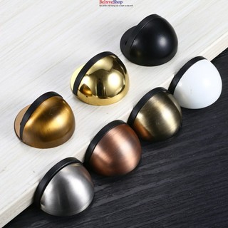 Chặn cửa bán nguyệt inox, chặn cửa nam châm，kèm miếng dán tường 3M, đồ ốc vít -BeloveShop