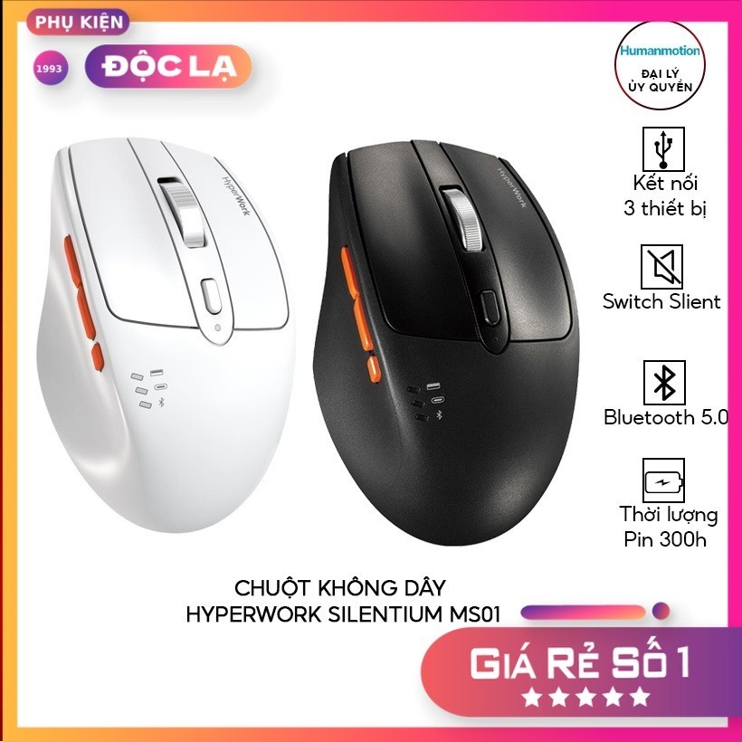 [HOT] Chuột không dây HyperWork Silentium MS01 - Hàng chính hãng