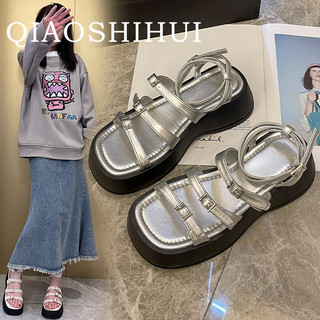 QIAOSHIHUI  dép sandal nữ dép bánh mì nữ dép bánh mì Chống Trượt Thời trang và hiện đại Hợp thời Thời trang Cổ điển Năng động FDL2460UVV 27Z240702
