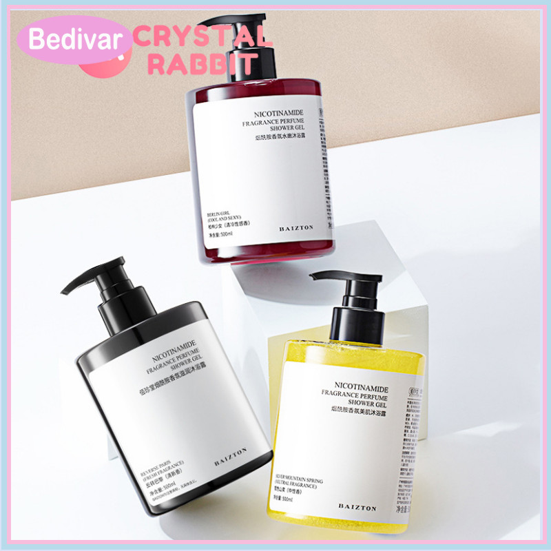Bedivar Niacinamide gel Tắm Làm Trắng Da Dưỡng Ẩm Dịu Nhẹ 500ml Sữa tắm