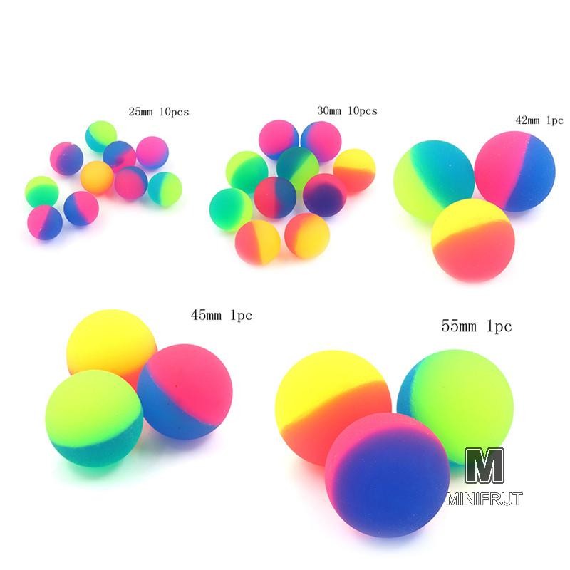 Minifrut] 1 / 10 Chiếc Moonlight High Bounce Ball Co Giãn Juggling Jumping Balls Bouncing Ball Đồ Ch