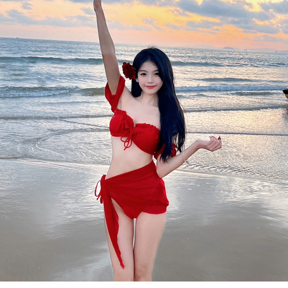RICH-THEY Bộ Bikini Gợi Cảm Cho Nữ, Bộ Đồ Bơi Ba Mảnh Thời Trang Mới Có Đệm Ngực | BigBuy360 - bigbuy360.vn