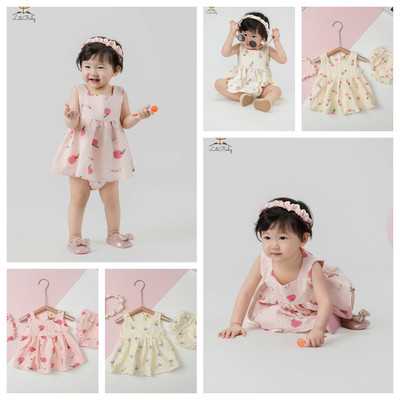 Set bộ đũi lanh kèm chíp rời Bộ quần chip LITIBABY cho bé gái từ 6 tháng đến 36 tháng