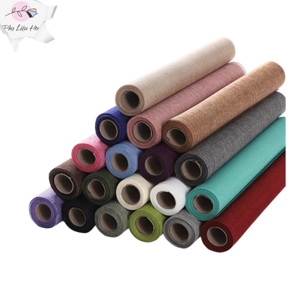 Cuộn lưới vải bố thô gói hoa giỏ quà 48cm x 5yard