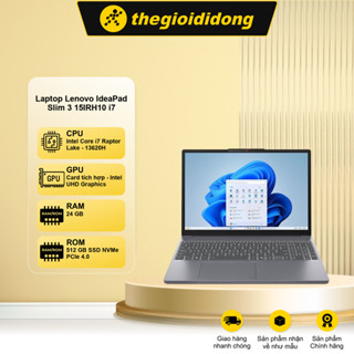Laptop Lenovo IdeaPad Slim 3 15IRH10 i7 13620H/24GB/512GB/Win11 (83K1000FVN)