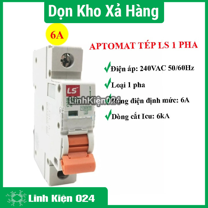 Cầu Dao Tự Động Aptomat Tép LS 1 Pha