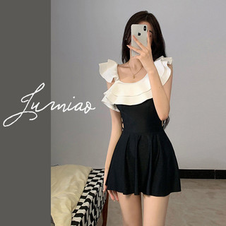 Đồ Bơi Nữ Một Mảnh Xù Bao Bụng Ôm vừa vặn Váy Thời Trang Đồ Bơi Gợi Cảm