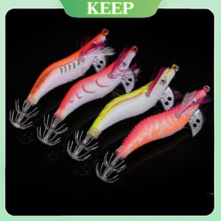 Keepgoing 4 dạ quang nhựa tôm mồi mực jig jigging câu cá bình minh đêm