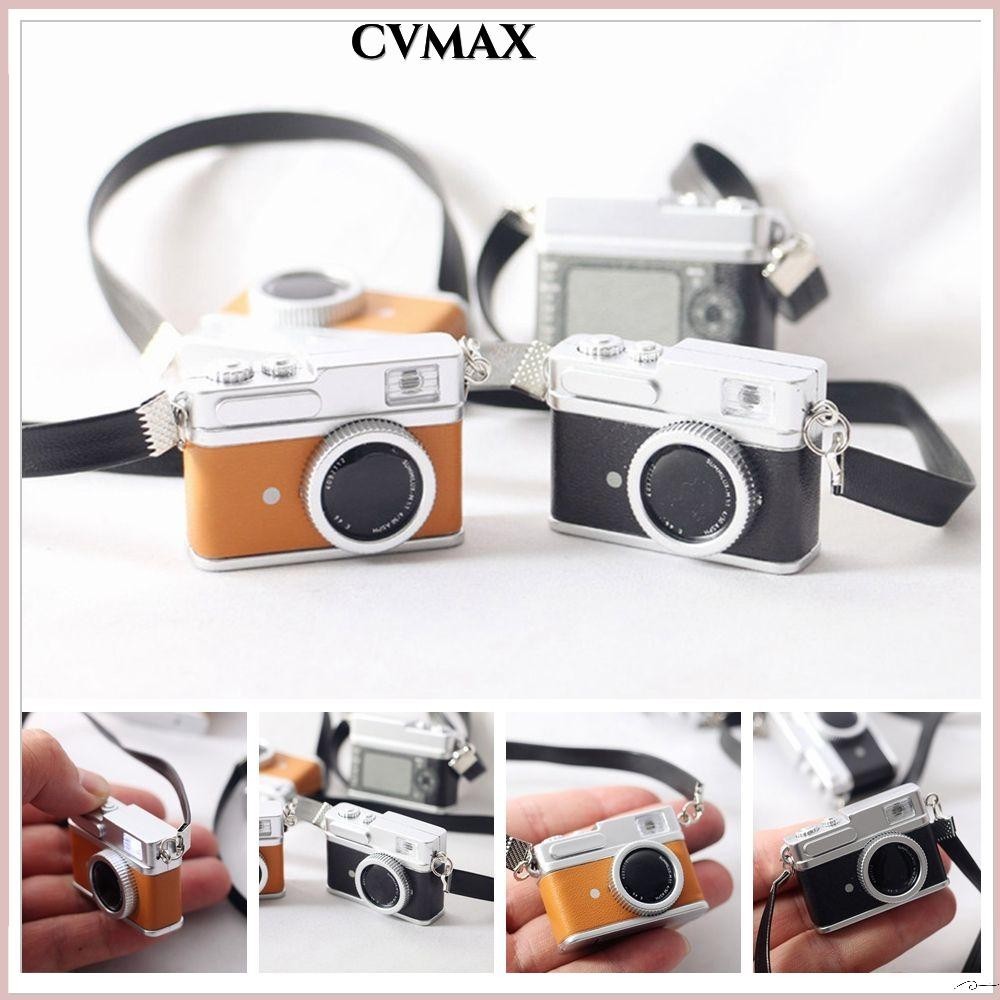 Cvmax Retro Camera Quà Tặng Trang Trí Nhà Phụ Kiện Búp Bê Màn Hình Máy Tính Để Bàn Nhà Búp Bê