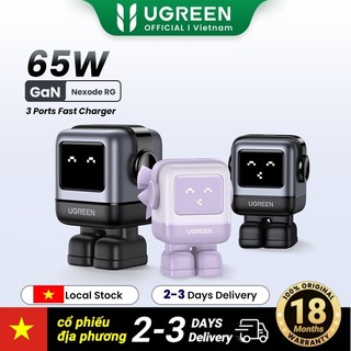 Ugreen Củ Sạc Nhanh Nexode GAN UGREEN Uno 65w 30w 3 Cổng usb c Công nghệ PD3.0/QC4.0/PPS Cho iphone 14 15 / 14 pro max / macbook air / ipad pro / ipad mini